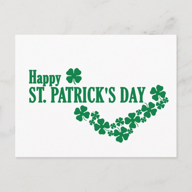 Postal Happy St. Patrick's Day Postcard (Anverso)
