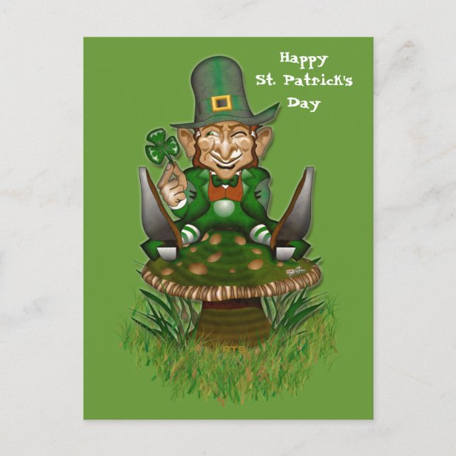 Postal Happy St. Patrick's Day Postcard (Anverso)