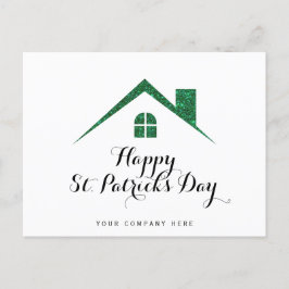Postal Happy St. Patrick's Day Real Estate House