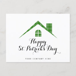 Postal Happy St. Patrick's Day Real Estate House