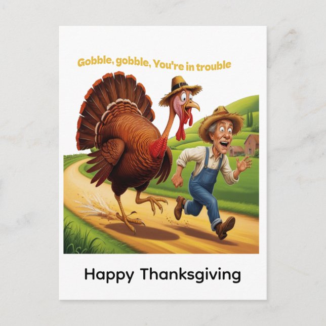 Postal Happy Thanksgiving (Anverso)