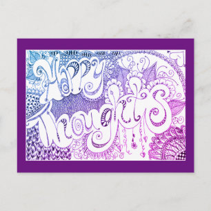 Postal Happy Thoughts Rainbow