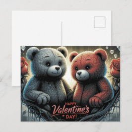 Postal Happy Valentine’s Day Ourson -4