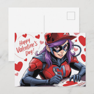 Postal Happy Valentine’s Day Super-Héros
