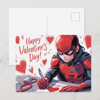 Postal Happy Valentine’s Day Super-Héros -3