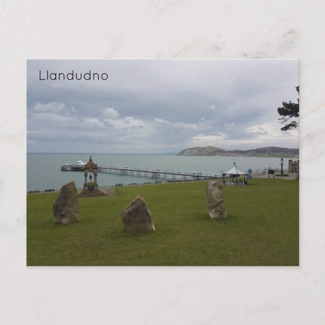 Postal Happy Valley Gardens, Llandudno (Anverso)