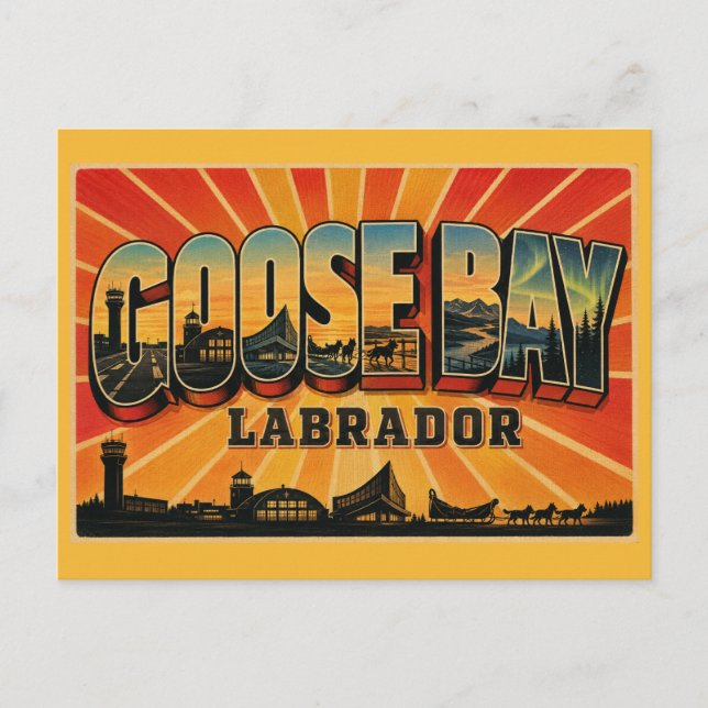 Postal Happy Valley-Goose Bay Puerta de Labrador (Anverso)
