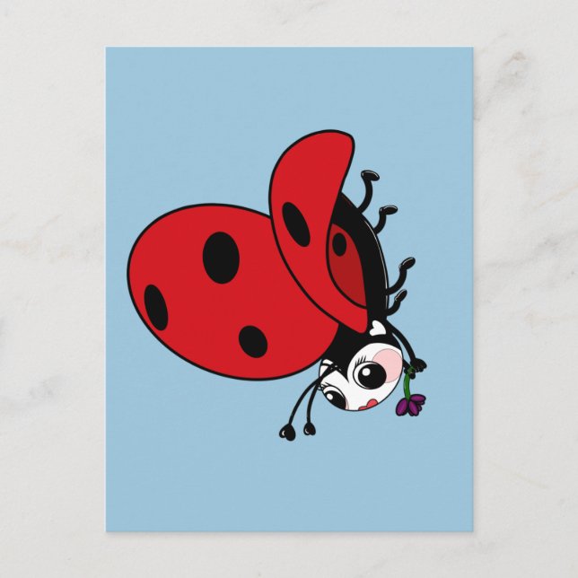 Postal Happy Wings Ladybug (Anverso)