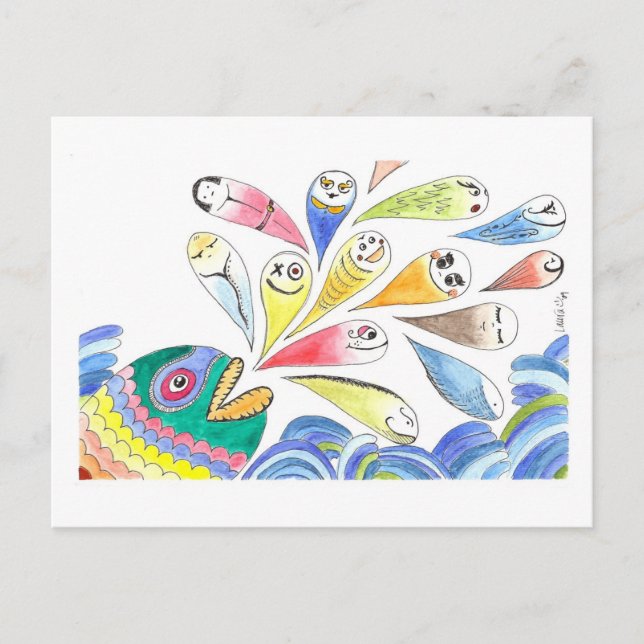 Postal HappyFish (Anverso)