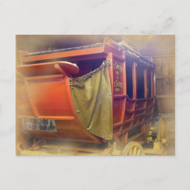 Postal Har-Ber Village Stagecoach (Anverso)