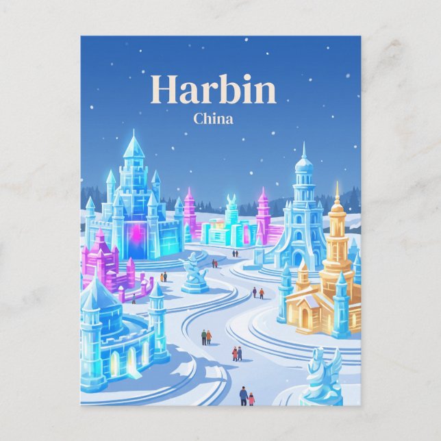 Postal Harbin, China (Anverso)