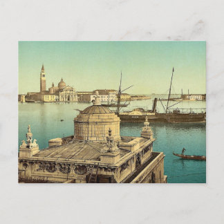 Postal Harbour, Venecia, Italia, Fotocromo de época