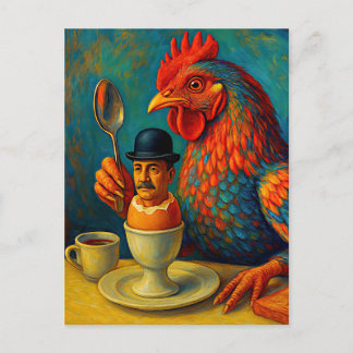 Postal Hard-Boiled Human - Fowl Play at Breakfast