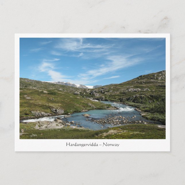 Postal Hardangervidda Noruega (Anverso)