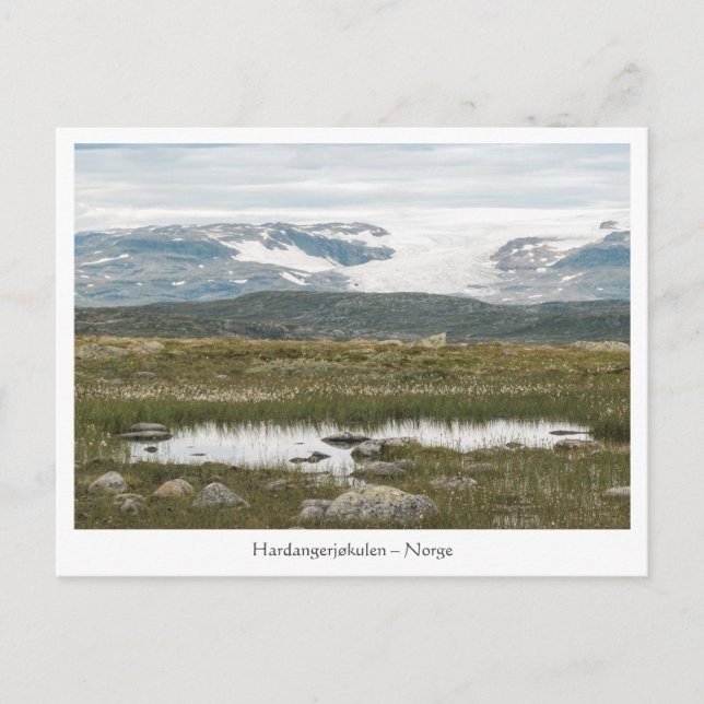 Postal Hardangervidda Noruega (Anverso)