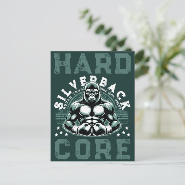 POSTAL HARDCORE SILVERBACK GORILLA (Anverso de pie)