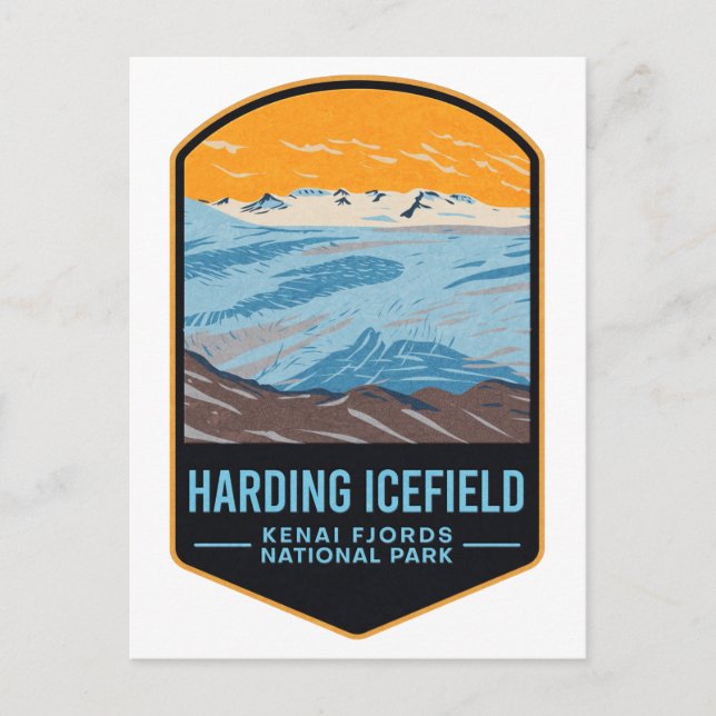Postal Harding Icefields Kenai Fjors National Park (Anverso)