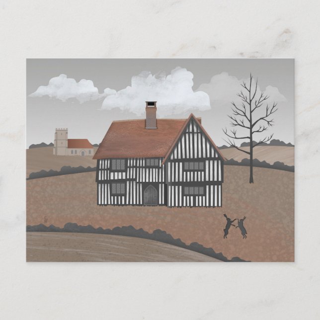 Postal Hare House Postcard (Anverso)