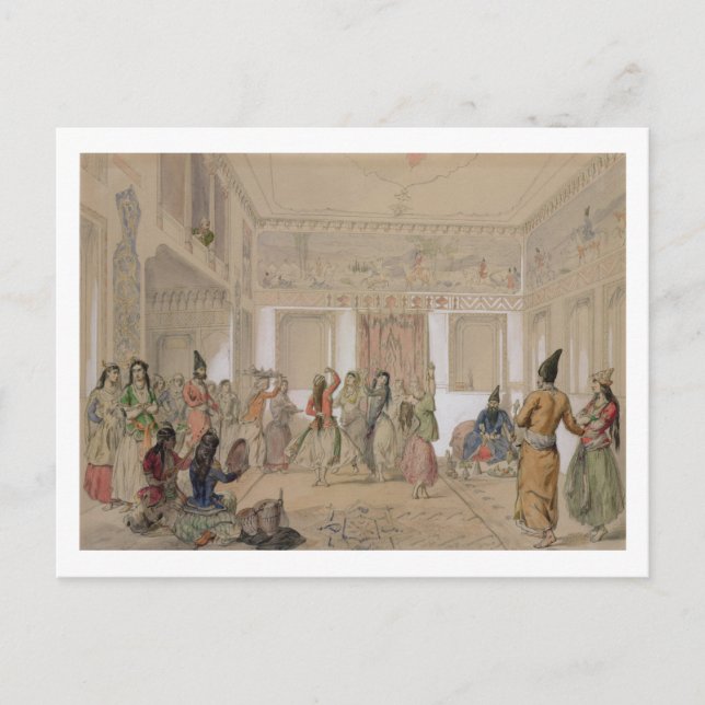 Postal Harem Feast, Teherán (lápiz y letra con papel) (Anverso)