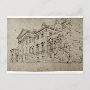 Postal Harewood House, Yorkshire, c.1798 (grafito en tex)