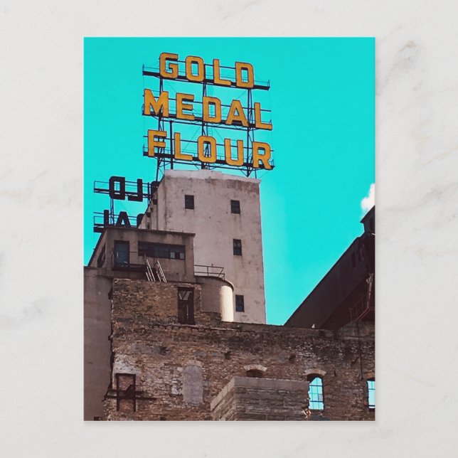 Postal harina de medalla de oro (Anverso)