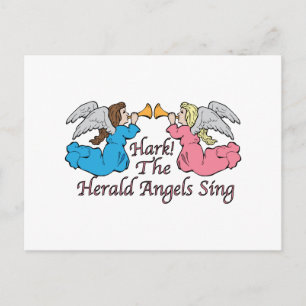 Postal ¡Hark! El canto de los Herald Angels