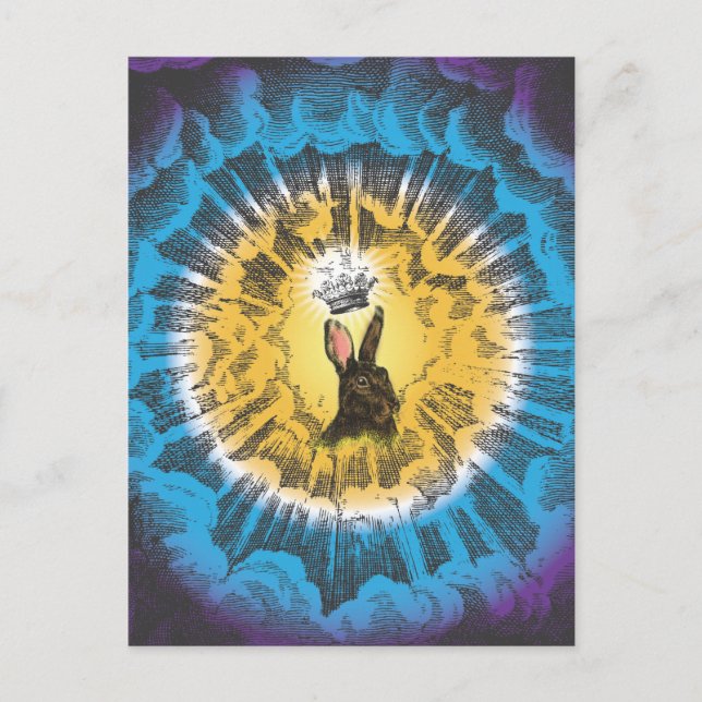 Postal Hark the Herald Angels canta (Anverso)