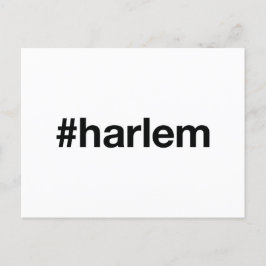 Postal HARLEM Hashtag
