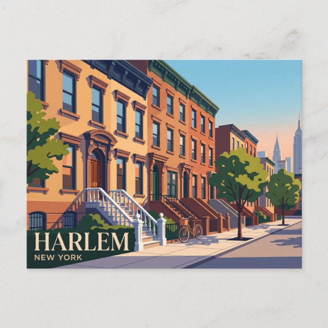 Postal Harlem Nueva York (Anverso)