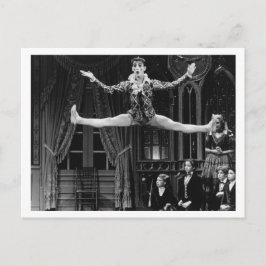 Postal Harlequin Dancing