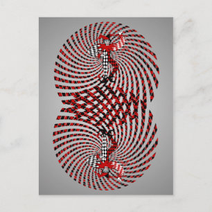 Postal Harlequin Dizzy Postcard