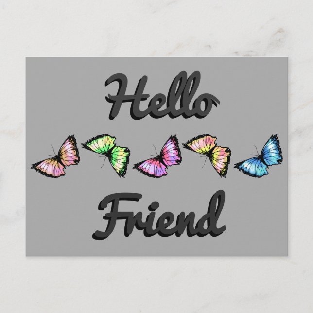 Postal "Harlequin" (Hola Amigo) (Anverso)