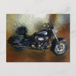 Postal Harley Motorcycle Art