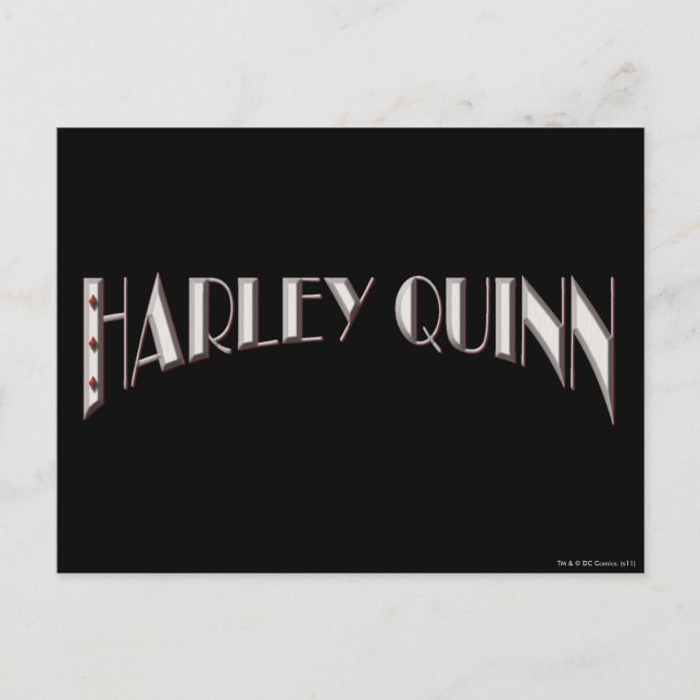 Postal Harley Quinn - Logo (Anverso)