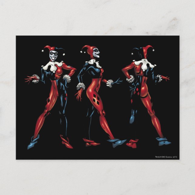 Postal Harley Quinn - Todos los lados (Anverso)