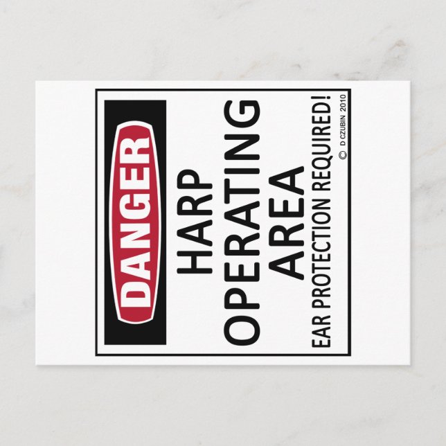 Postal Harp de área de operación (Anverso)