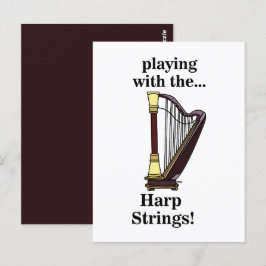 Postal Harp Instrumento Musical Harp