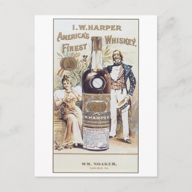 Postal Harper Americas Finest Whiskey (Anverso)
