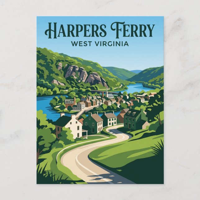 Postal Harpers Ferry EE. UU. (Anverso)