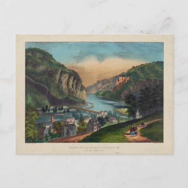 Postal Harpers Ferry Jefferson County West Virginia 1859 (Anverso)