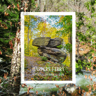 Postal Harpers Ferry, Loudoun Trail, Autumn Postcard