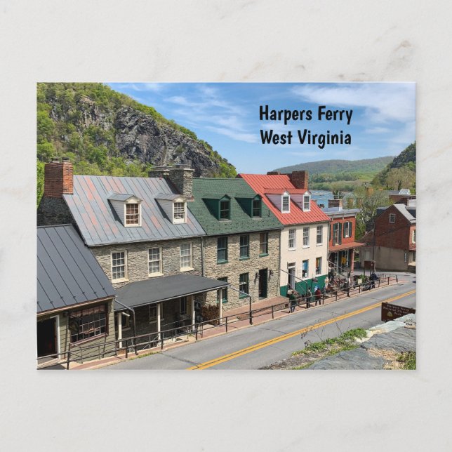 Postal Harpers Ferry, Virginia Occidental (Anverso)