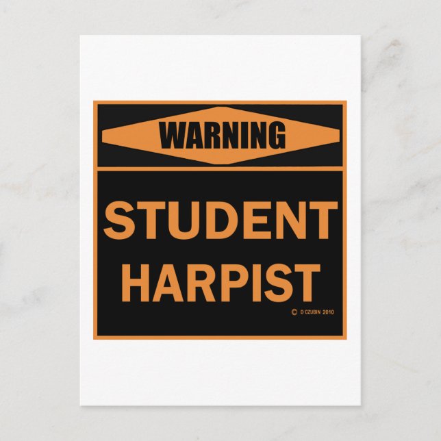 Postal Harpist Estudiantil (Anverso)