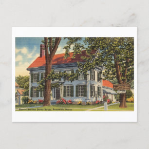 Postal Harriet Beecher Stowe House en Brunswick, Maine,
