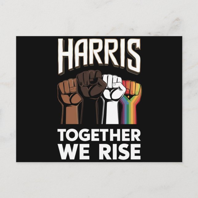 Postal Harris 2024 Elecciones LGBT Kamala Harris 2024 (Anverso)