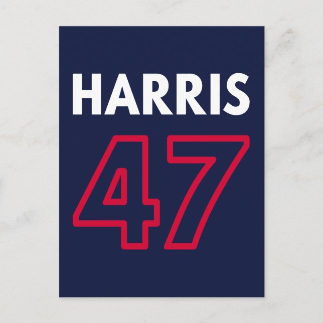 Postal Harris 47 III - Kamala Harris A Presidente (Anverso)