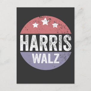 Postal Harris Walz 2024 Elección Kamala Tim Waltz América