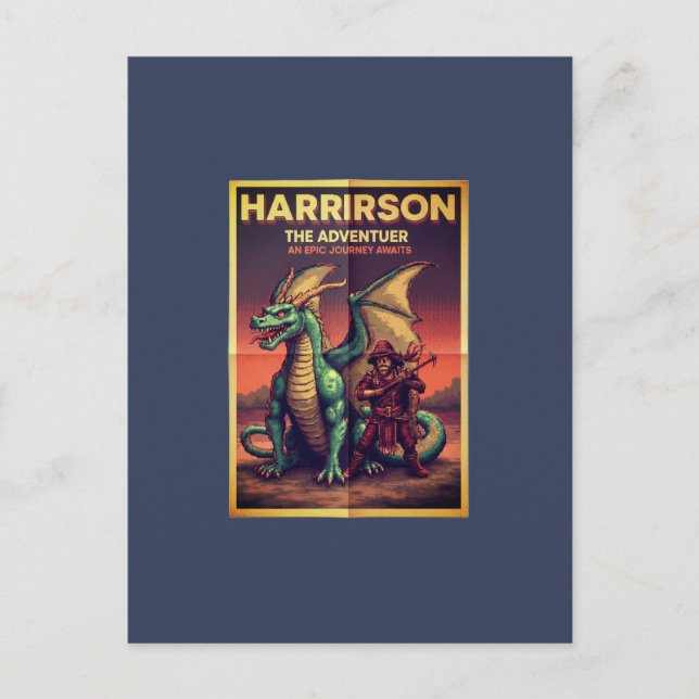 Postal Harrison el Viajero – Concepto de Espíritu de Aven (Anverso)