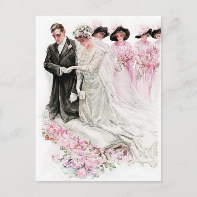 Postal Harrison Fisher: El Boda (Anverso)