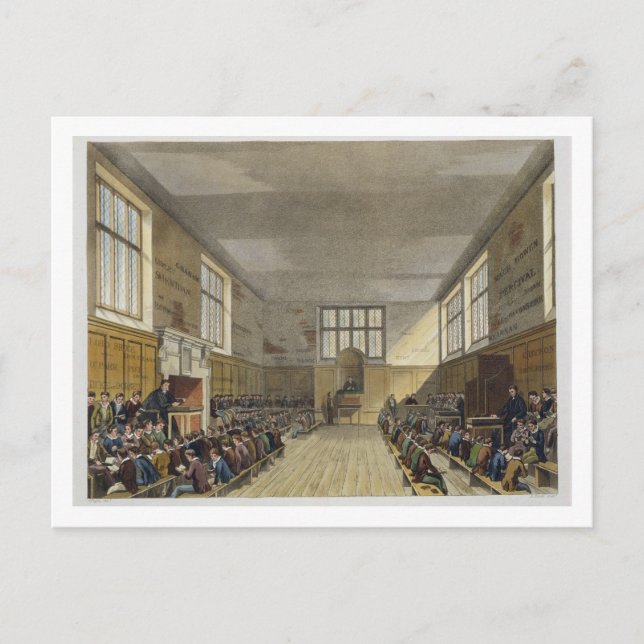 Postal Harrow School Room de 'History of Harrow School' (Anverso)